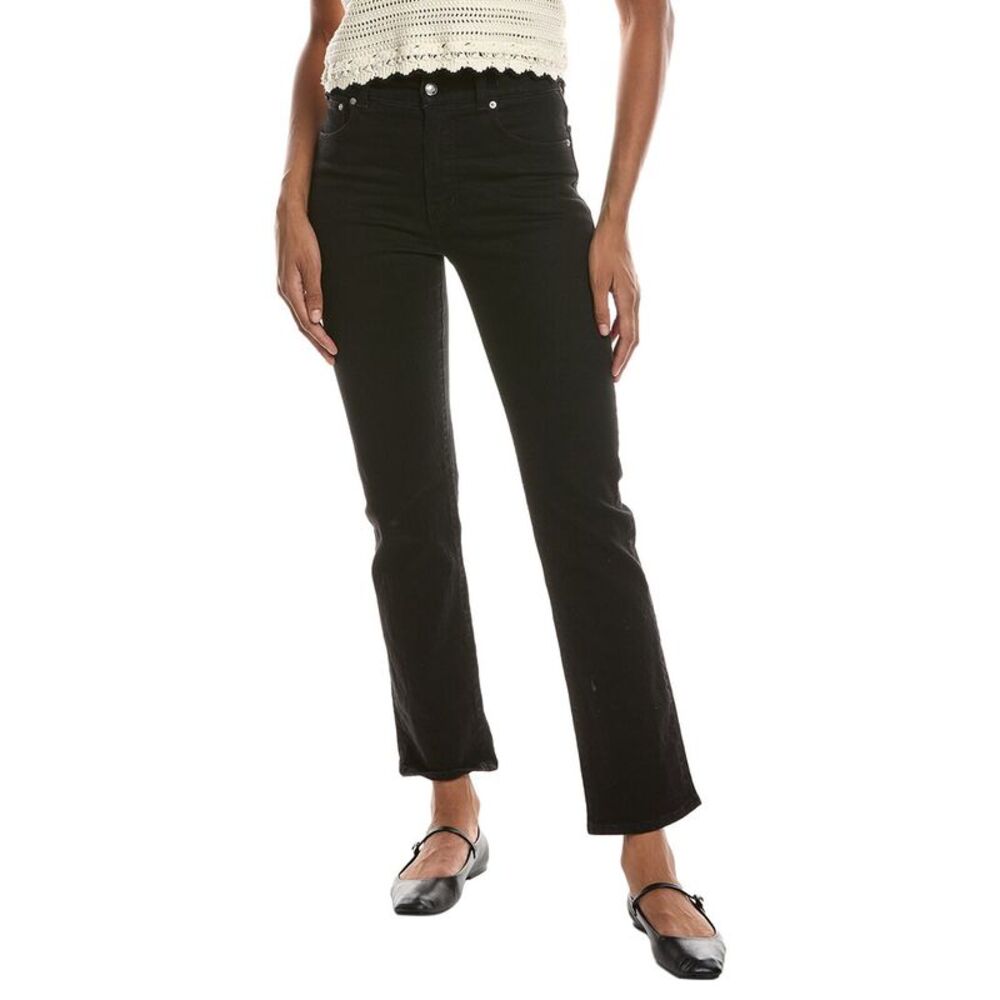Madewell Womens The Pencil Black Frost Jean, Black
